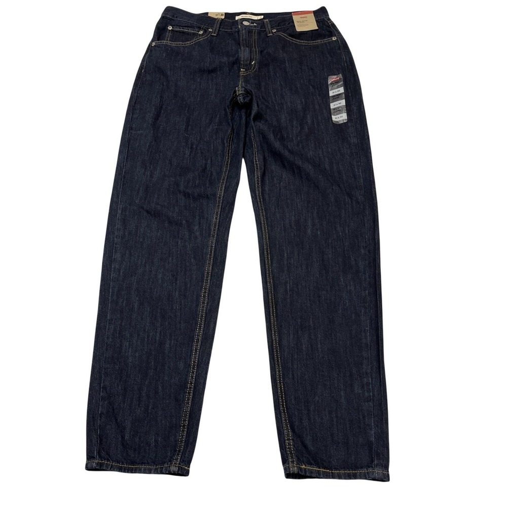 Levis 80's Mom‎ Jean Dark Wash High Rise Tapered Leg Size 31 Relaxed Fit Casual
